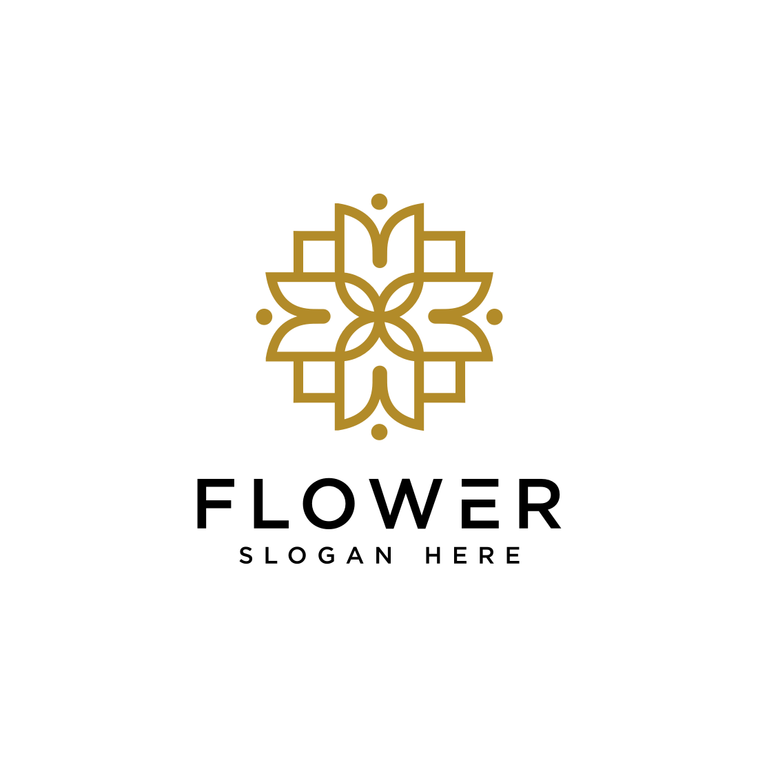 Flower Nature Logo Vector Design | MasterBundles