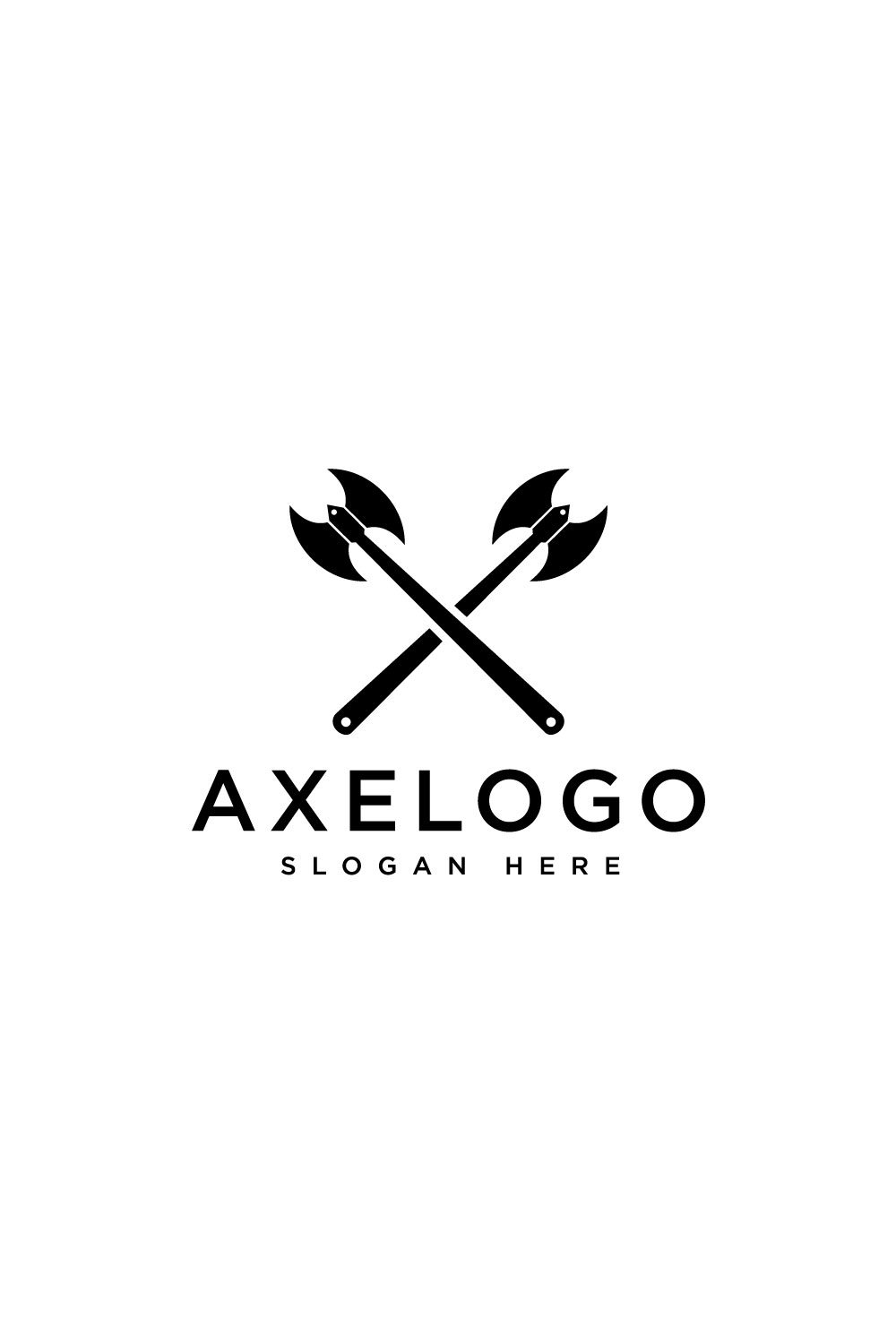Axe Logo Vector Design - Pinterest.