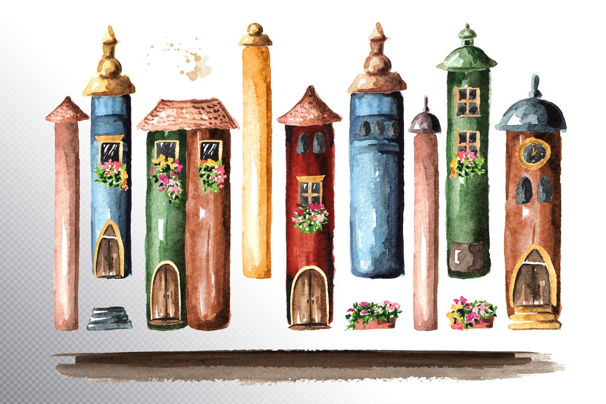 World Of Books. Watercolor Set preview.