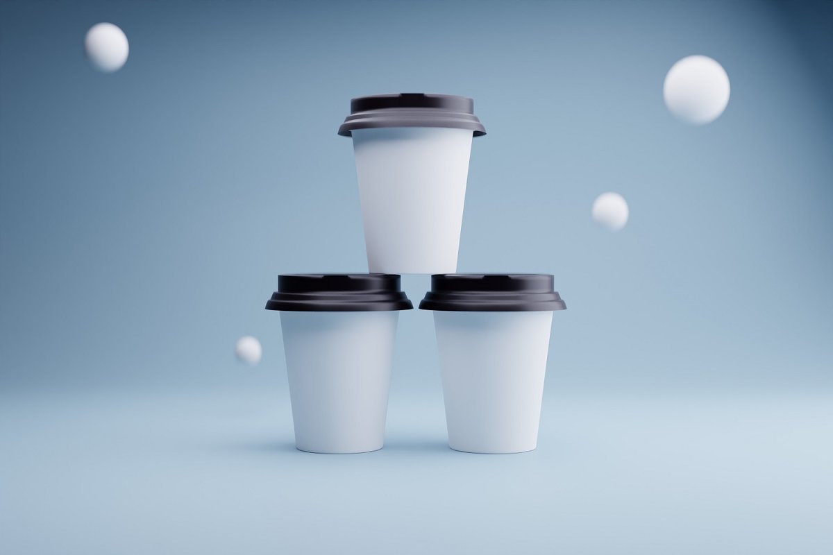 10 Bundle 3D Render Coffee Cup image preview.