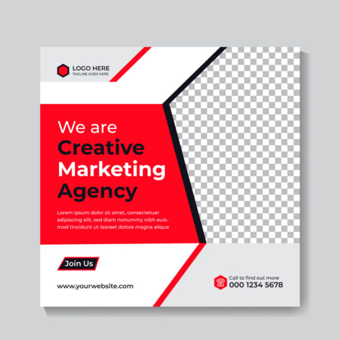 Modern Digital Marketing Social Media Post Design Template main cover