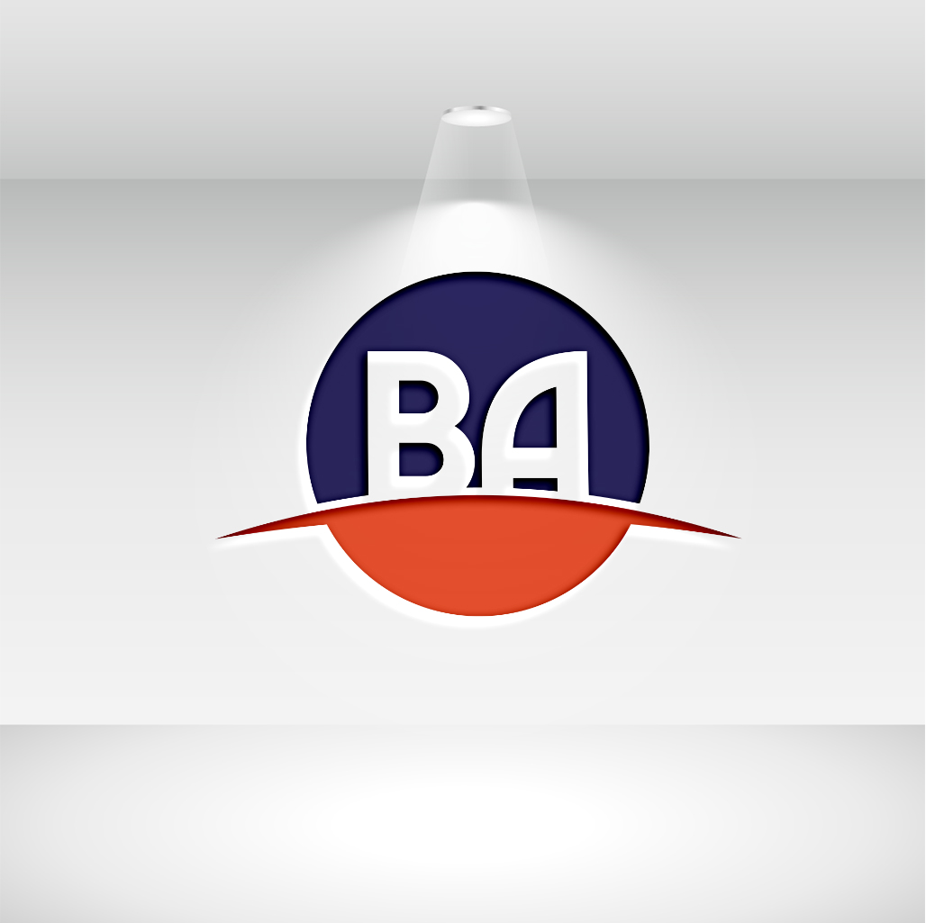 BA Letter Alphabet Logo Design preview image.
