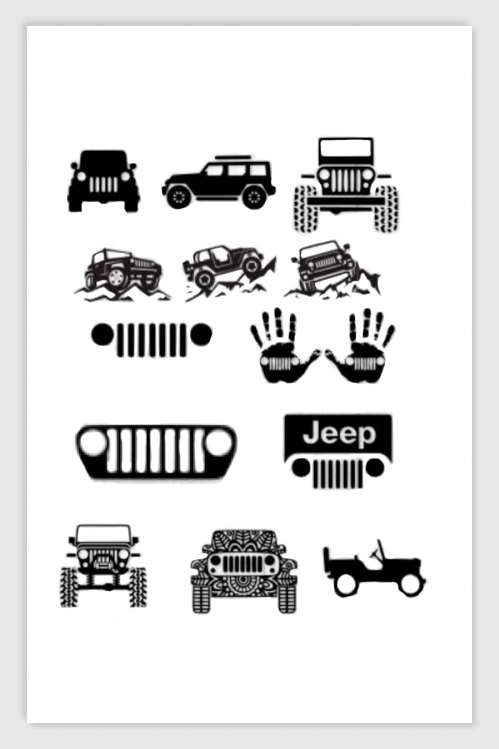 16 good quality cartoon Jeep images.