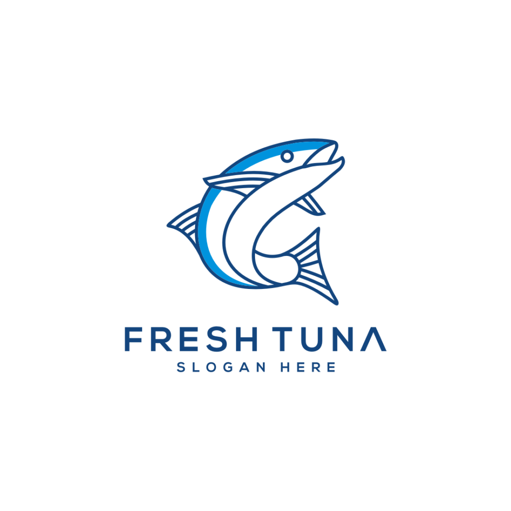 Tuna Fish Logo Vector Design | MasterBundles