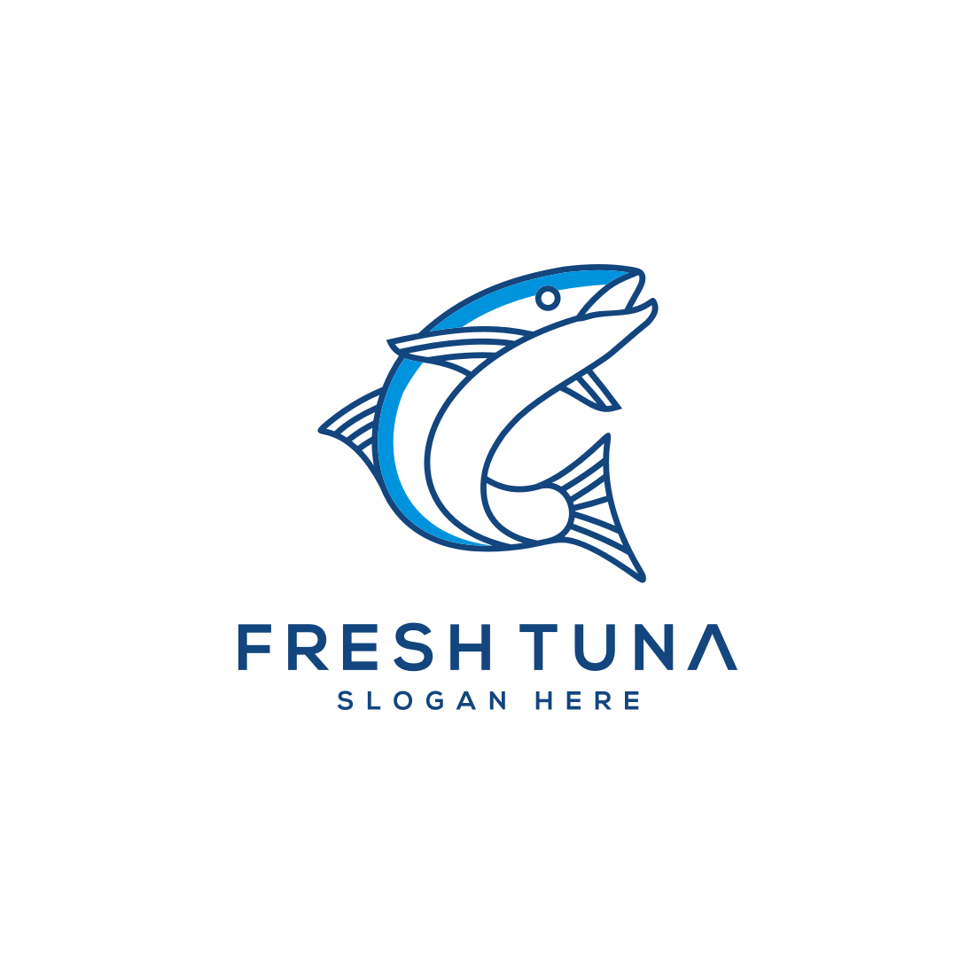 Tuna Fish Logo Vector Design