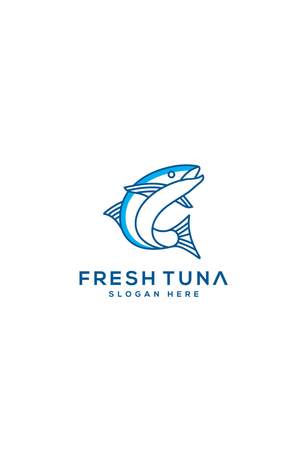 Premium Vector  Fresh fish line icon vector fish logo template