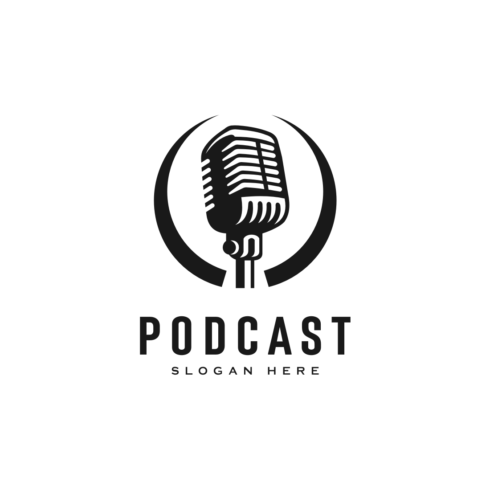 Podcast Logo Vector Design.