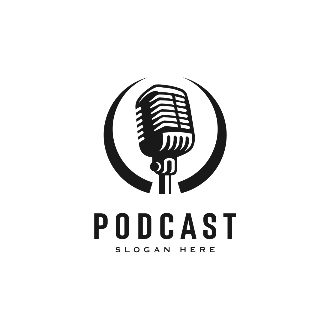 Podcast Logo Vector Design | MasterBundles