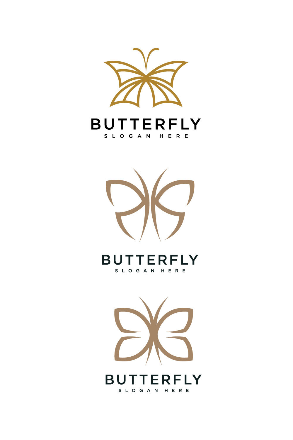 Butterfly Animal Logo Vector Design - Pinterest.