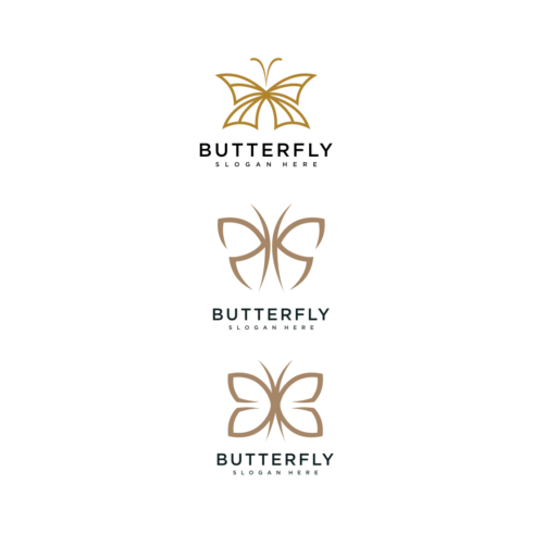 Butterfly Animal Logo Vector Design.