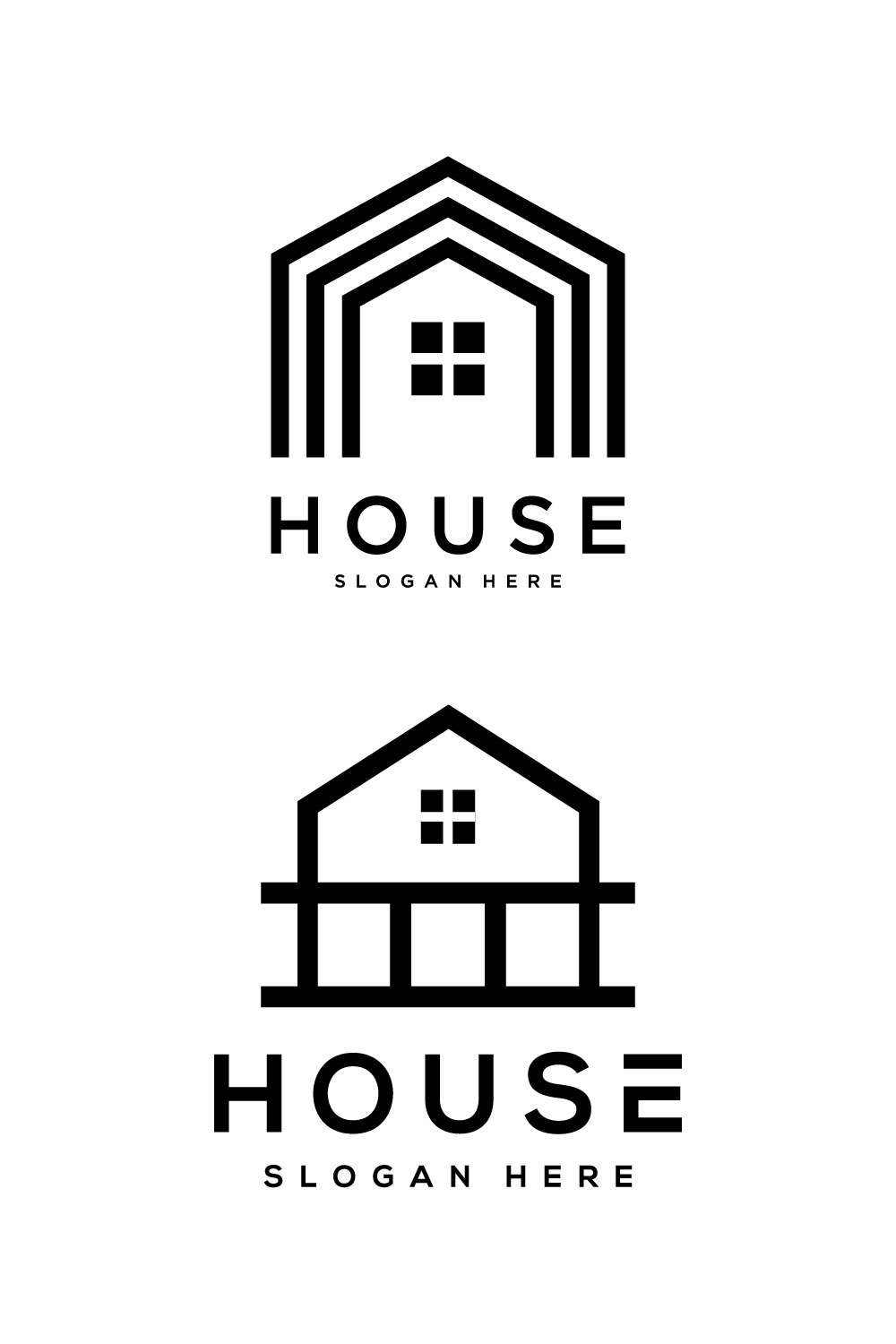 Home Real Estate Logo Vector Design - Pinterest.