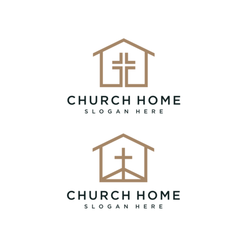 Church Home Logo Vector Design.