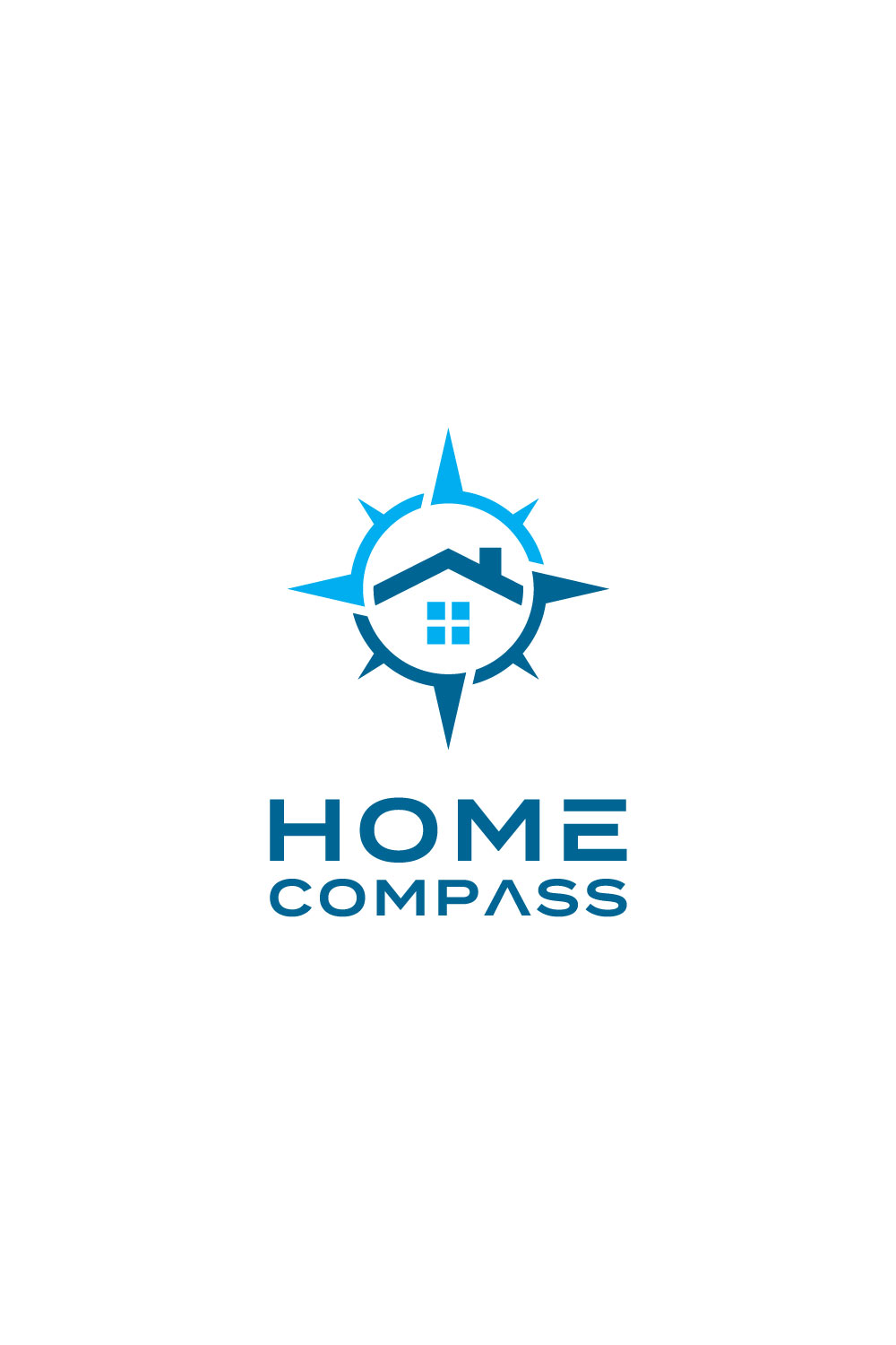Home and Compass Logo Vector Design Pinterest.