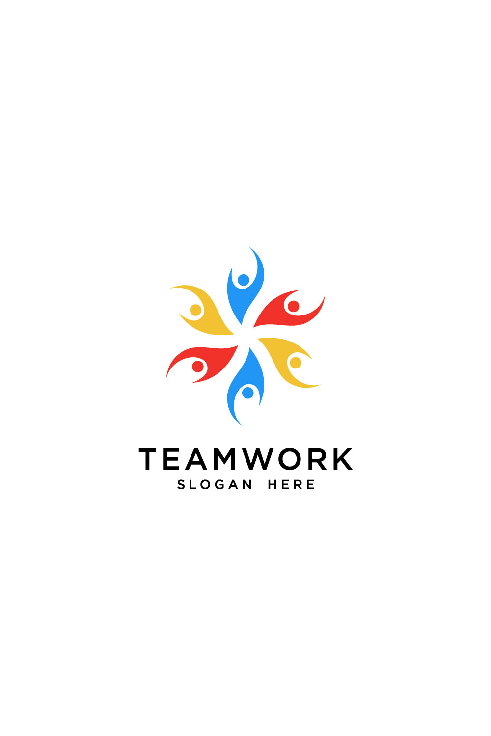 Teamwork Community Logo Vector Design - Pinterest.