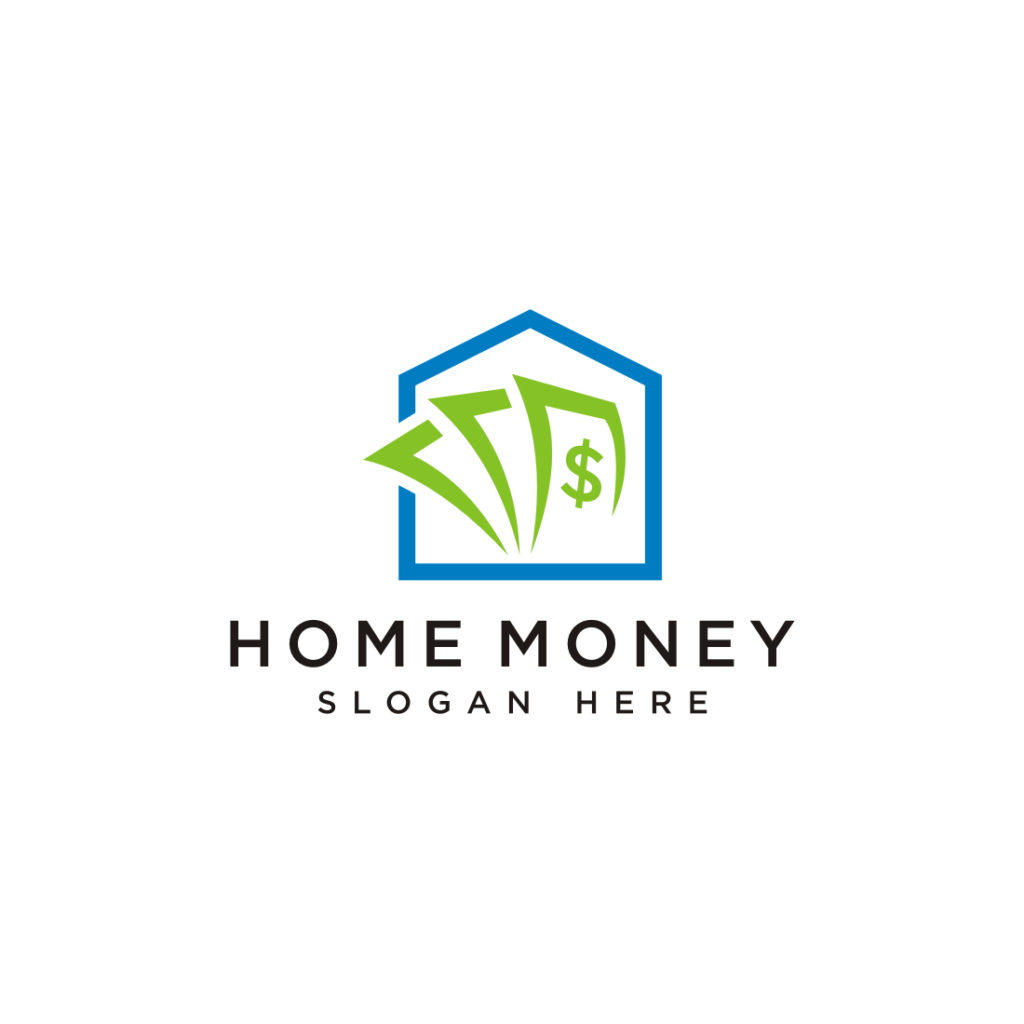 Home Money Logo Vector Design | MasterBundles