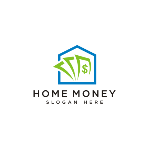 Home Money Logo Vector Design preview image.