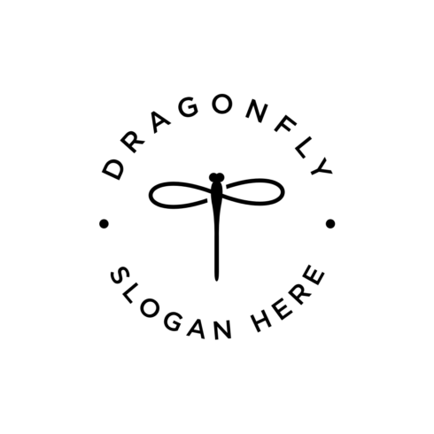 Dragonfly Logo Vector Design.