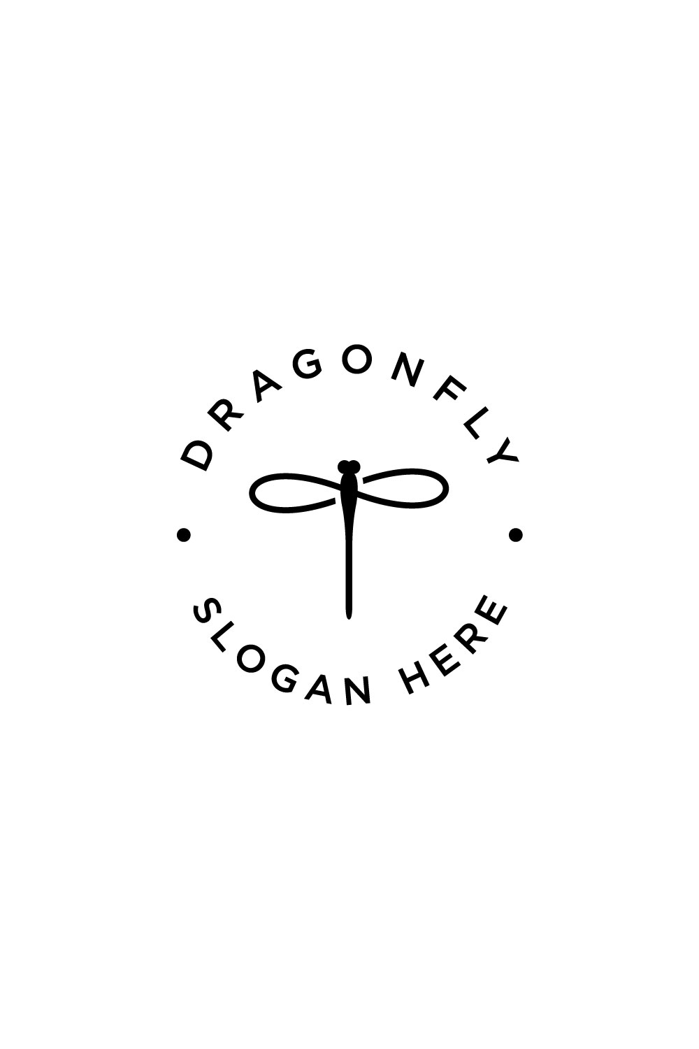 Dragonfly Logo Vector Design - Pinterest.