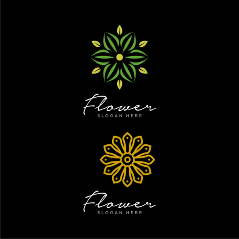 Preview image for awesome Flower Nature Logo Vector Design.
