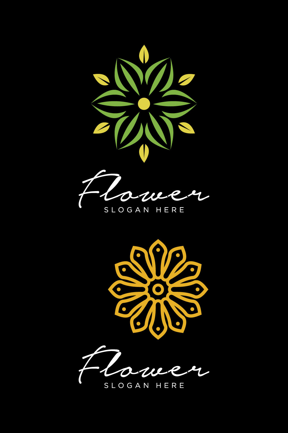 Flower Nature Logo Vector Design Pinterest.