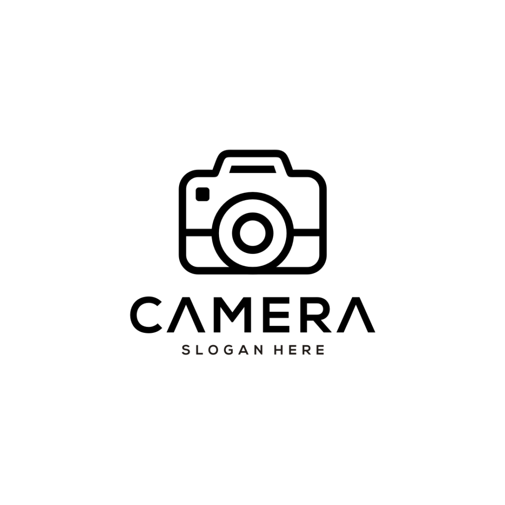 Camera Line Style Logo Vector Design | MasterBundles