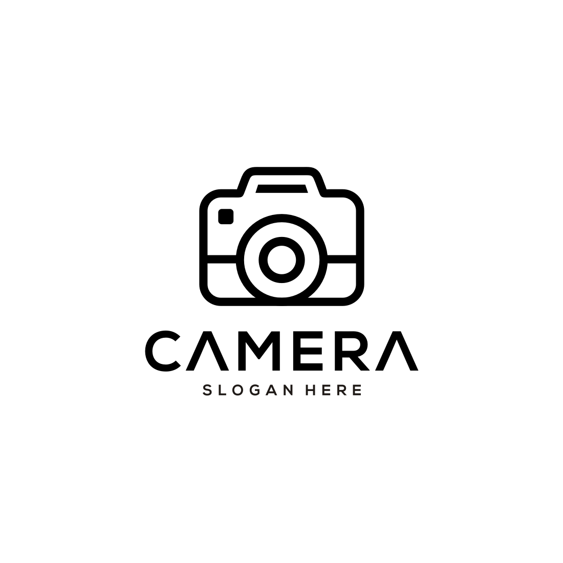 Camera Line Style Logo Vector Design cover image.