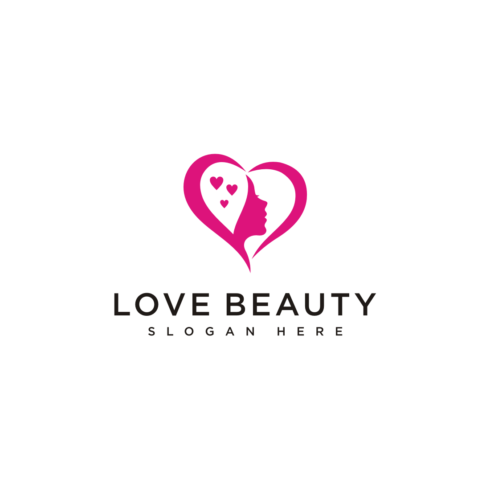 Beauty Face and Love Logo Vector Design main cover.