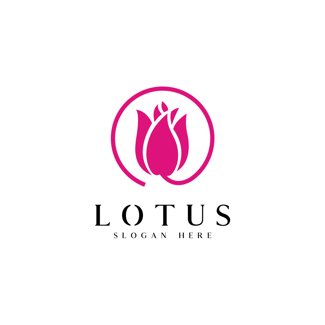 Flower Lotus Logo Vector Design main cover.