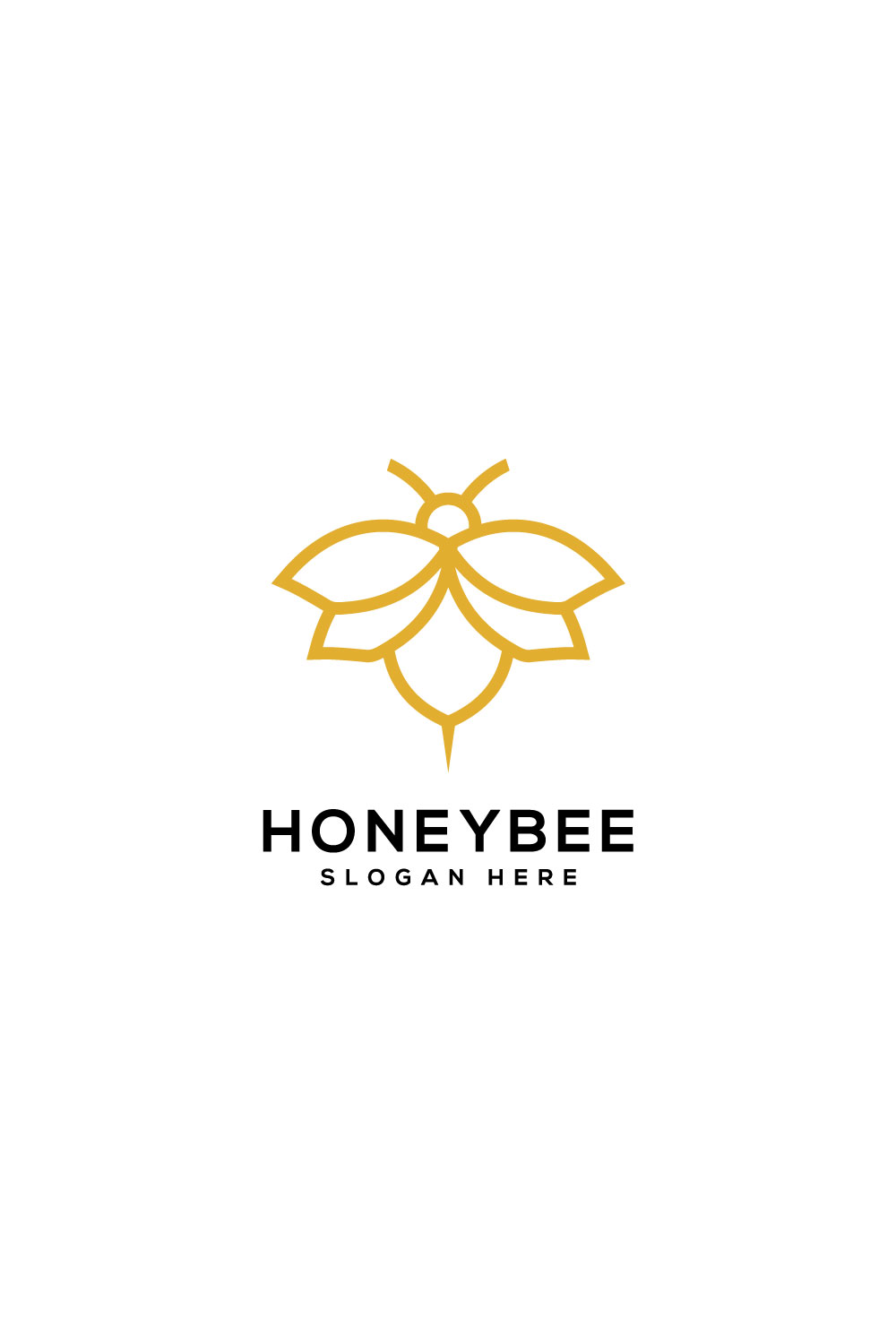 Honey Bee Logo Vector Design - Pinterest.