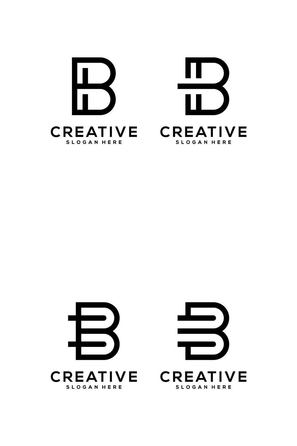 Set Of The Letter B Logo Can Be Used For Names Beginning With The Letter B  Or Names Containing The Letter B Available In Vector File Format Stock  Illustration - Download Image