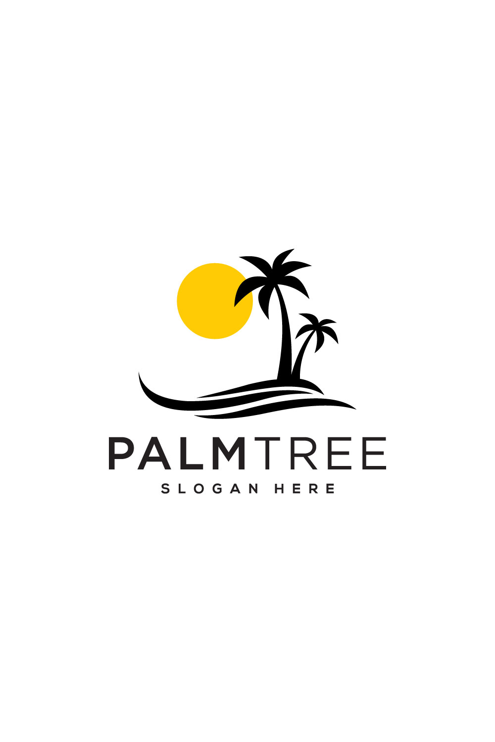 Palm Tree Logo Vector Design | MasterBundles