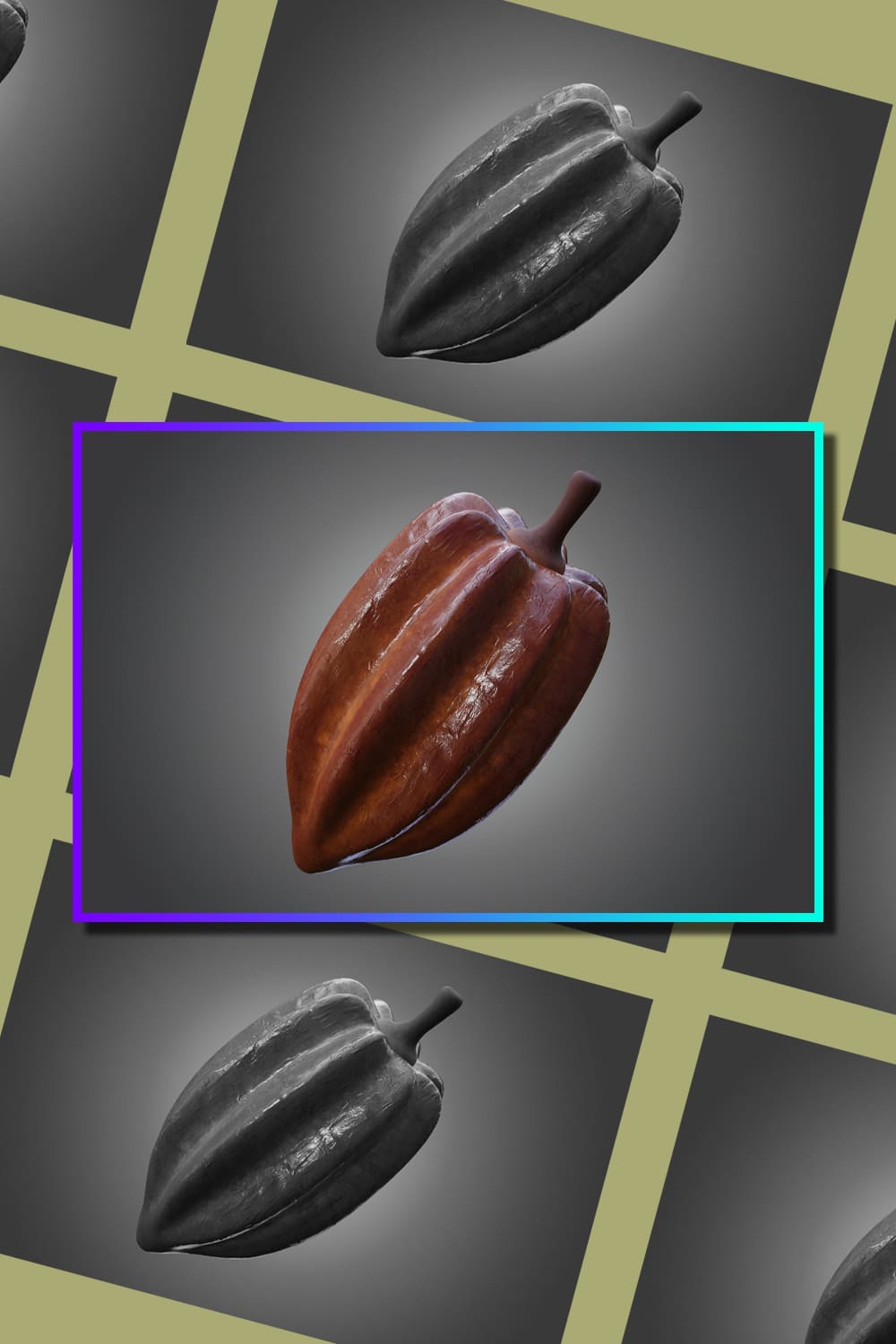 3D Stylized Cocoa - pinterest image preview.
