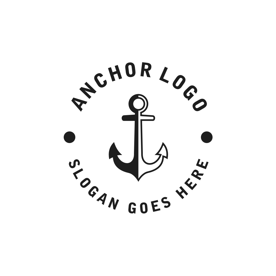 Anchor Logo, Simple Elegant Design, Nautical Ship (2803758)