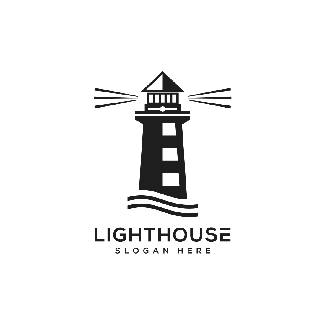 Blue Lighthouse Silhouette Vector Logo Stock Illustration - Download Image  Now - Lighthouse, Logo, Icon Symbol - iStock