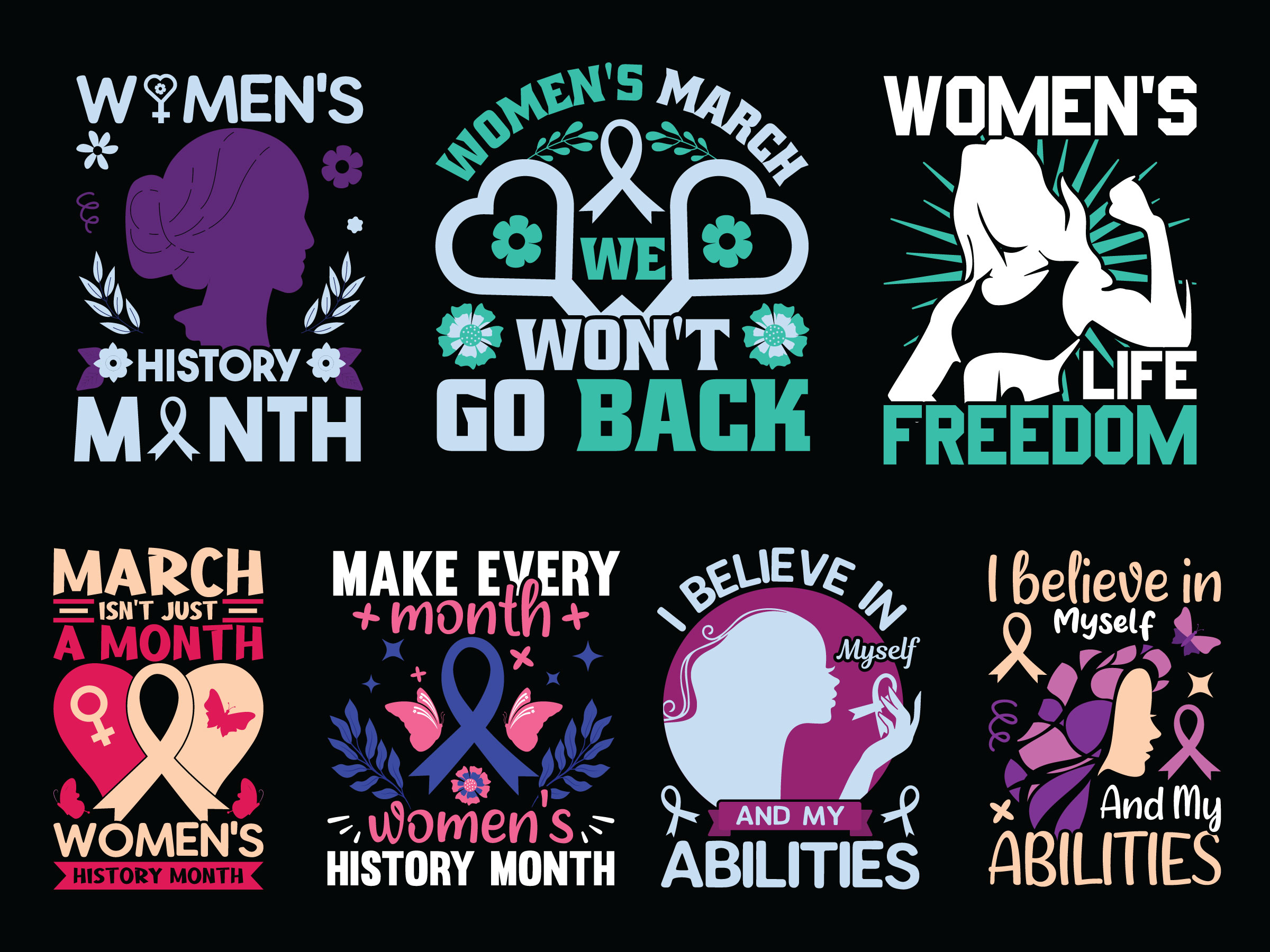 Women's History Month Design preview image.