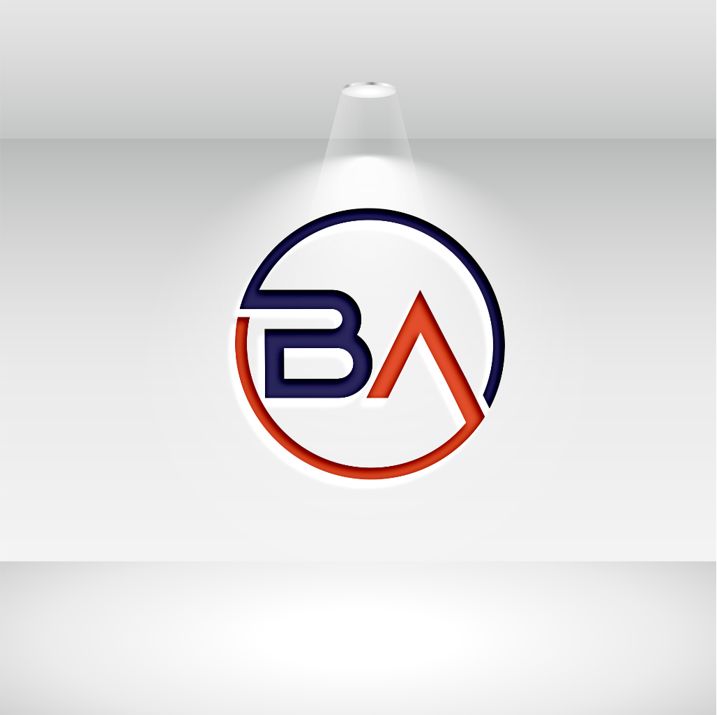 BA Letter Logo Design preview image.