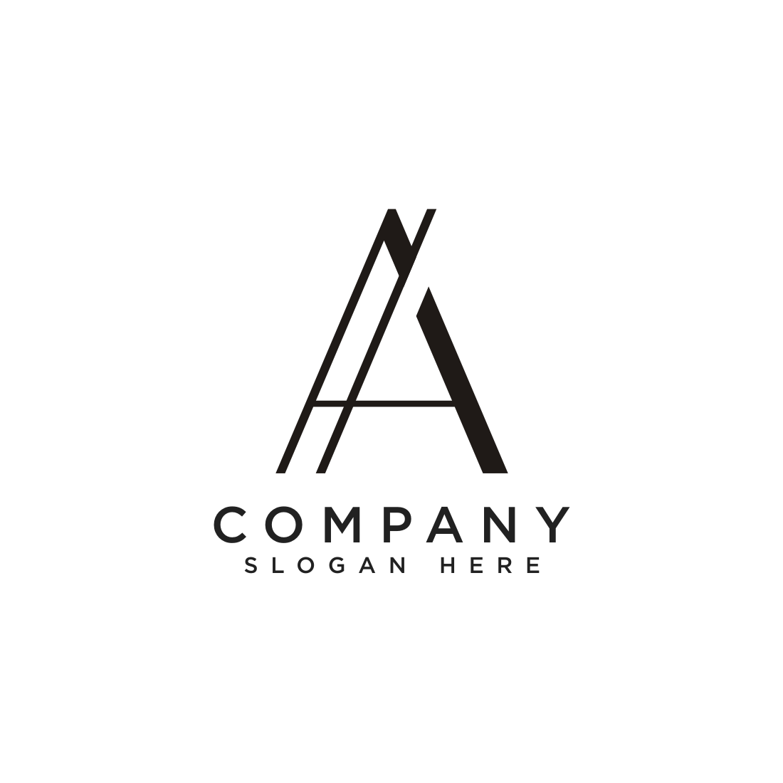 Monogram A Logo Design Vector main cover