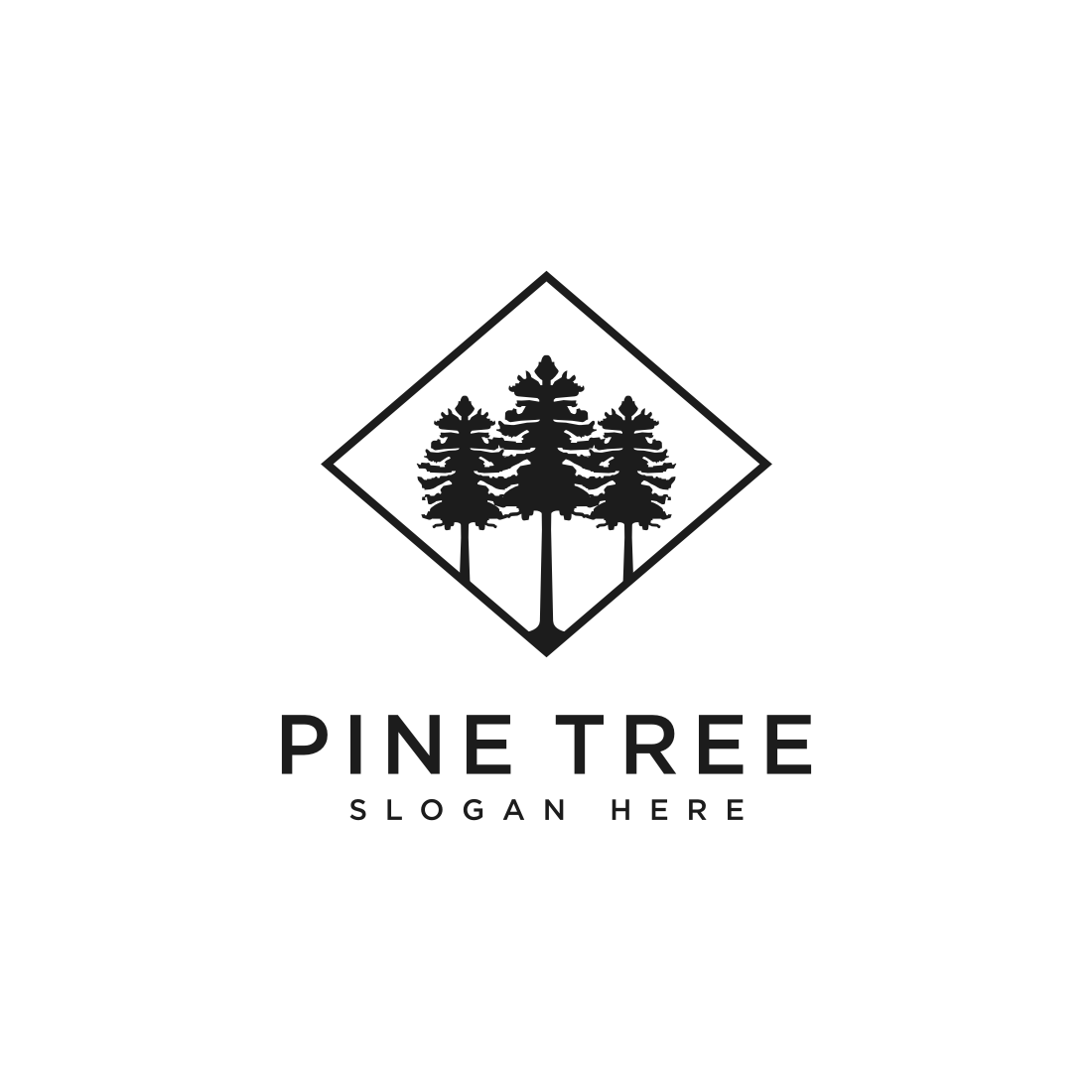 Pine Tree Logo Design Vector main cover