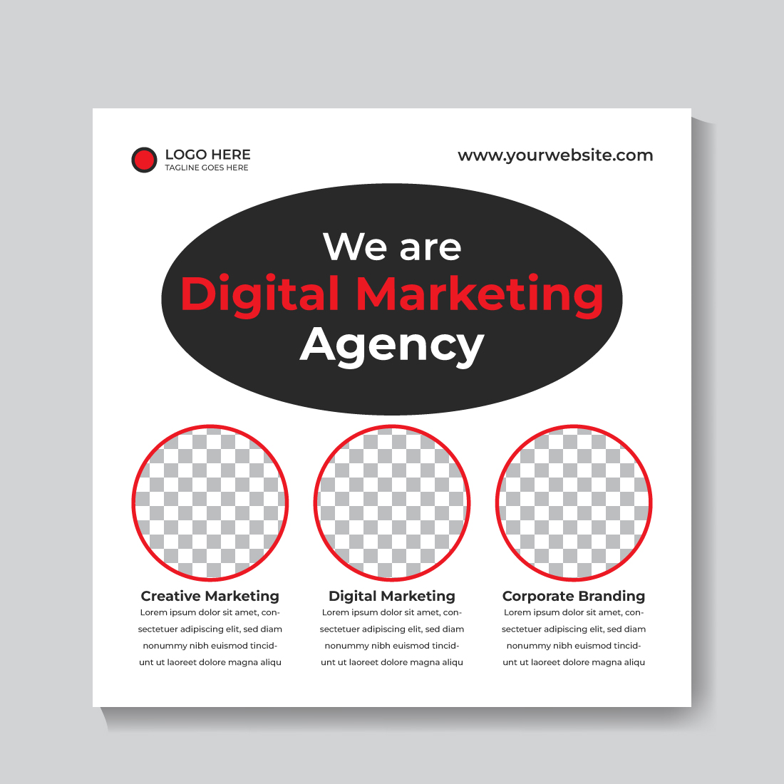 Digital Marketing Agency Social Media Post Design Template main cover