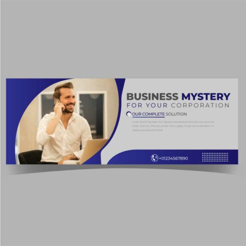 Corporate Business Facebook Cover Design Template main cover