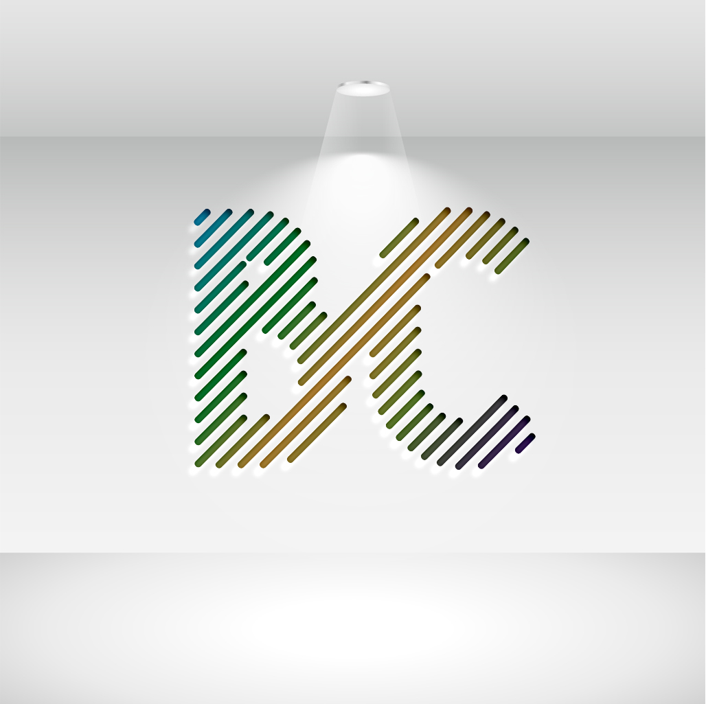 Clean Alphabet Letter BC Logo Design preview image.
