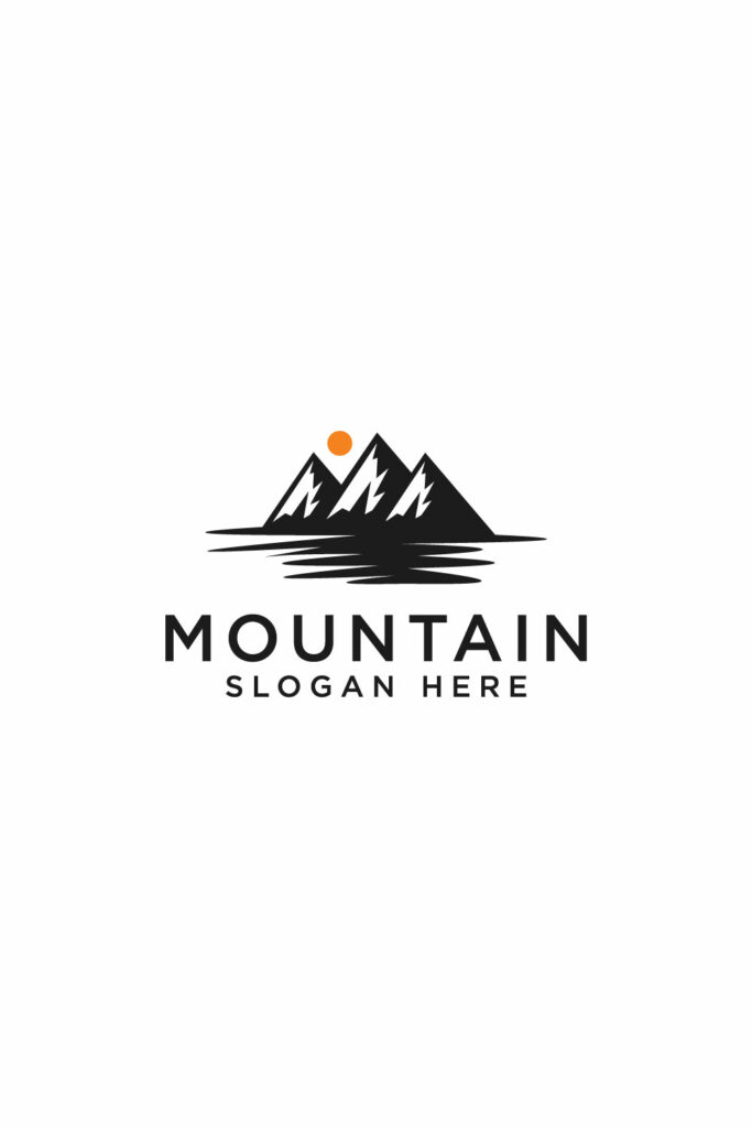 mountain logo design vector | MasterBundles