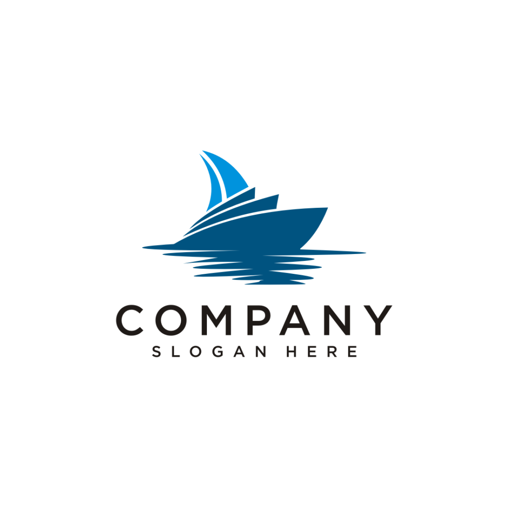 yatch logo design vector | MasterBundles