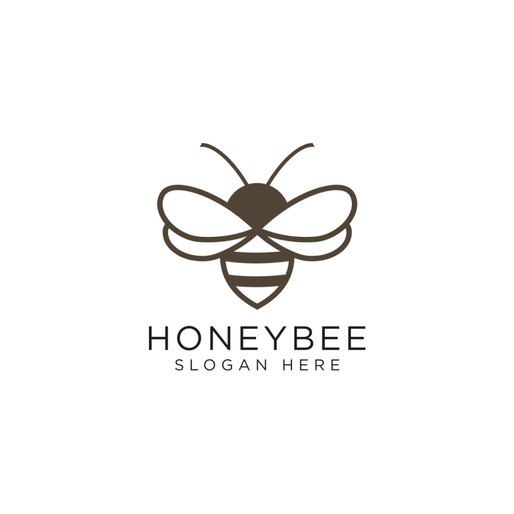 Bee Logo Design Vector 