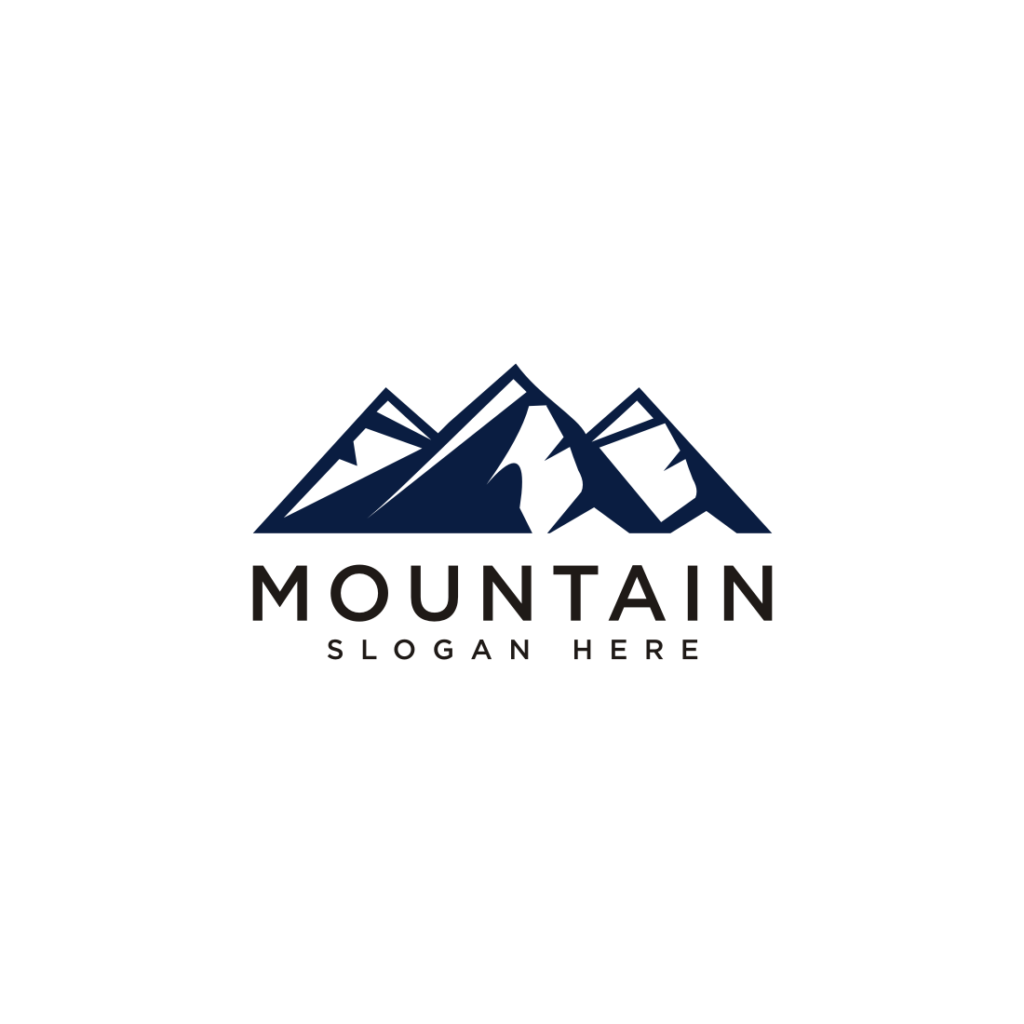 mountain logo design vector | MasterBundles