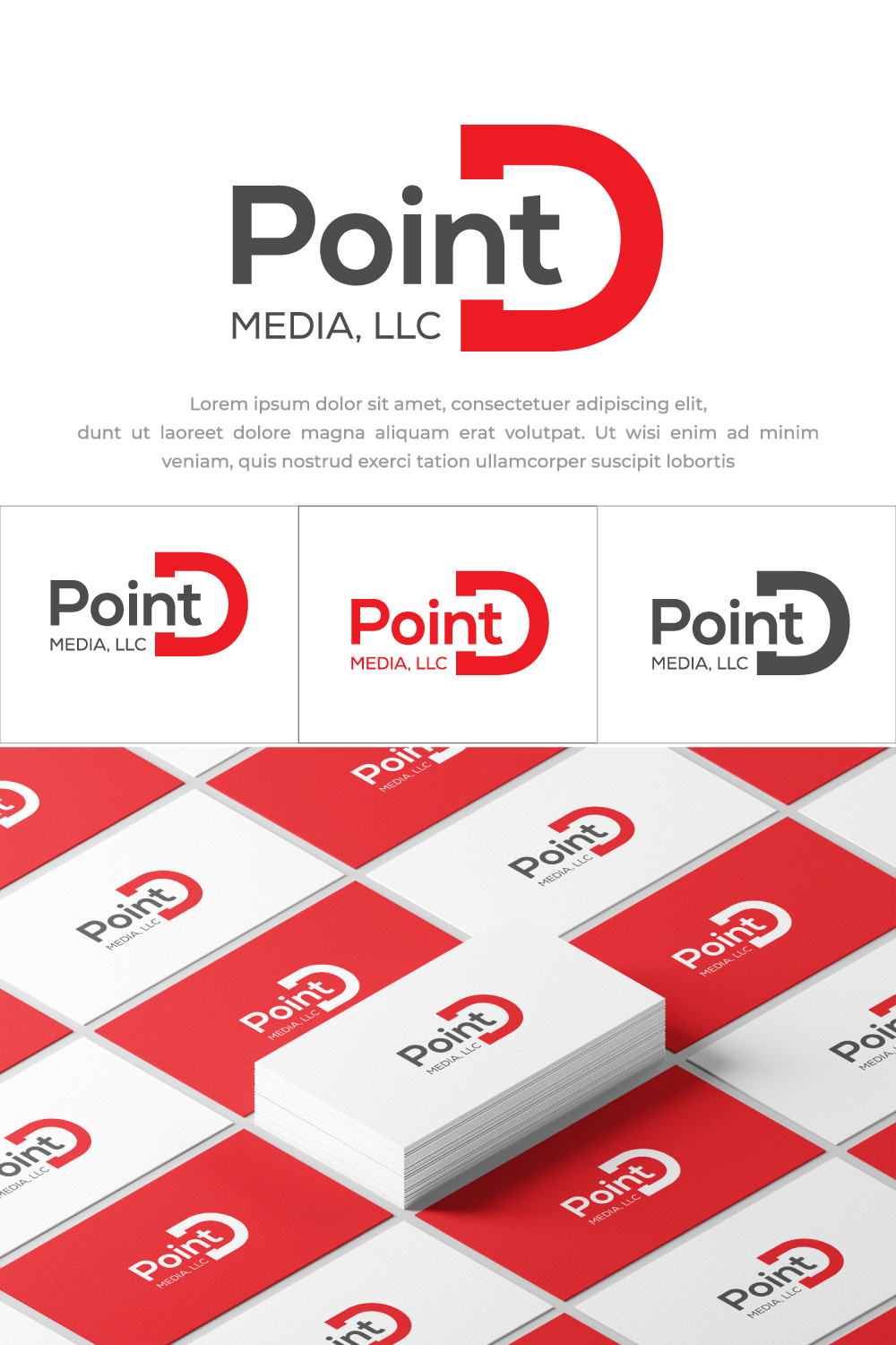 Point D Logo Design pinterest image.