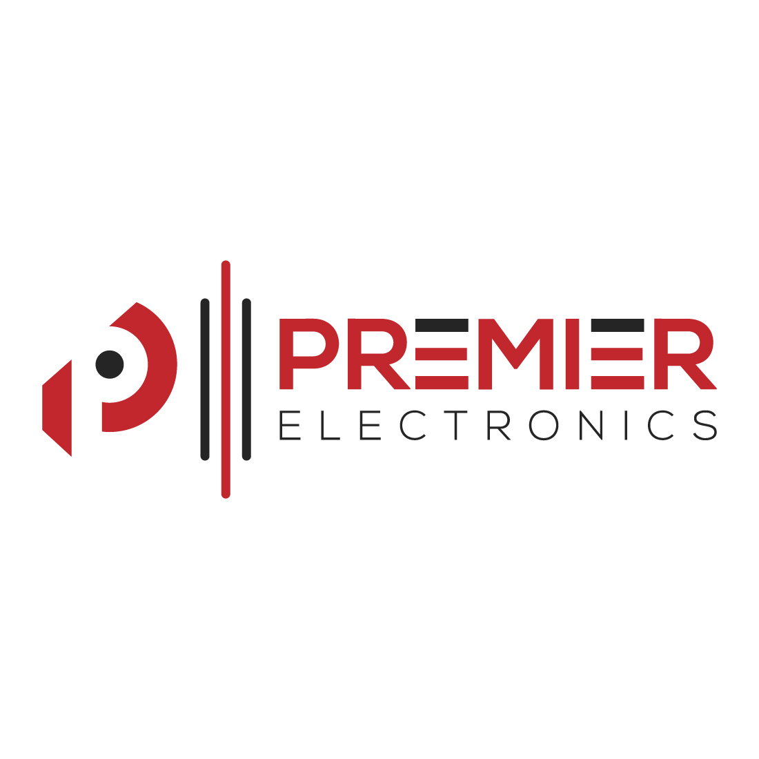 Electronics store logo design template Royalty Free Vector
