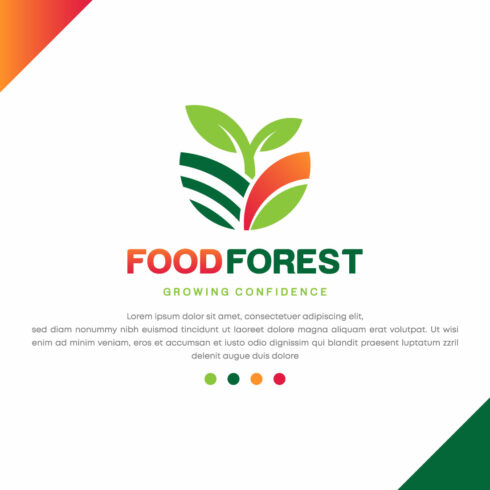 FoodForest Plant Tree Logo Design main cover
