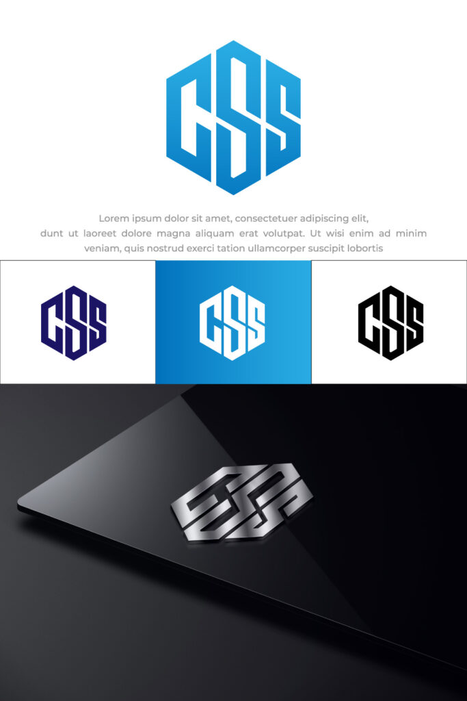 CSS Lettering Logo Design Template - MasterBundles