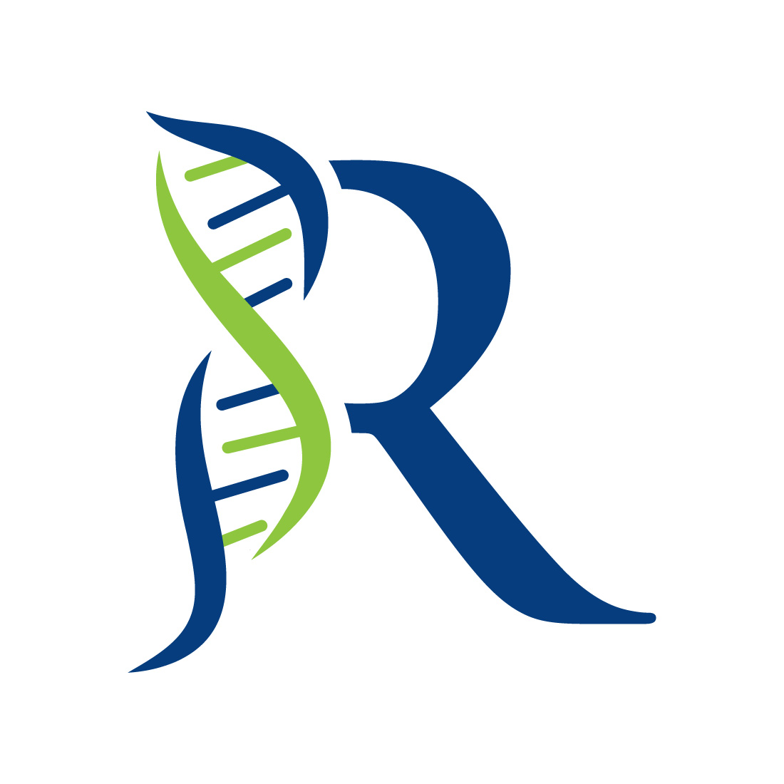 R DNA Logo Design - MasterBundles